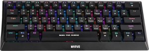 Klawiatura Marvo Marvo Hecate 61B, klawiatura US, do gry, mechaniczna rodzaj przewodowa (USB), czarna, RGB, niebieskie przełączniki 2
