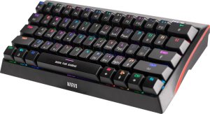 Klawiatura Marvo Marvo Hecate 61B, klawiatura US, do gry, mechaniczna rodzaj przewodowa (USB), czarna, RGB, niebieskie przełączniki 4