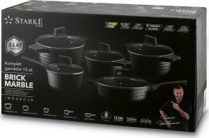 Starke pro Zestaw garnków na indukcję Brick Marble 10 elementów 15