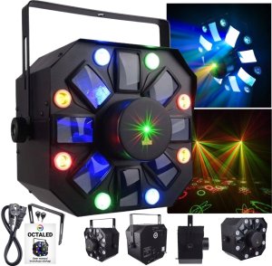 LIGHT4ME ML LIGHT4ME OCTALED efekt świetlny disco RGBWA flower 1