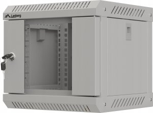 Lanberg ML SZAFA INSTALACYJNA RACK WISZĄCA 10" 4U 300X300 SZARA DRZWI PRZESZKLONE LANBERG (FLAT PACK) 3