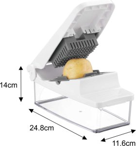 Rozdrabniacz KingHoff SZATKOWNICA DO WARZYW Z WYMIENNYMI OSTRZAMI KH-1873 4