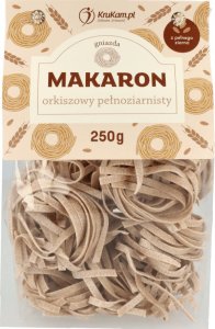 KruKam Makaron orkiszowy pełnoziarnisty gniazda 250g 1