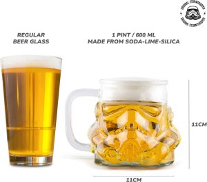 Thumbs Up Star Wars - Kufel szklany STORMTROOPER 600 ml 2