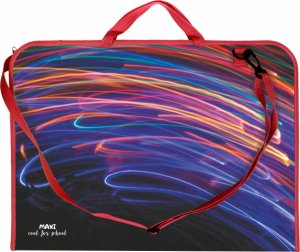 Biurfol Teczka na rysunki rysunkowa A3 z paskiem rączką plastikowa PP Lights 1