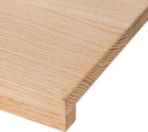 vidaXL Parapety 2 szt., surowe, 70x40x2 cm, lite drewno dębowe 8