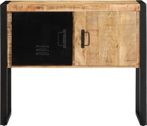 vidaXL Szafka konsolowa, 90x35x75 cm, surowe drewno mango 2