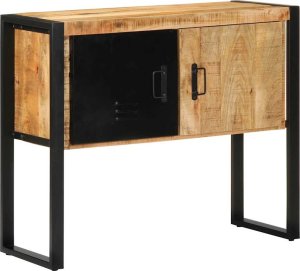 vidaXL Szafka konsolowa, 90x35x75 cm, surowe drewno mango 4