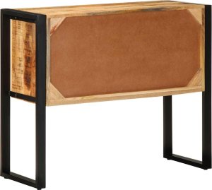 vidaXL Szafka konsolowa, 90x35x75 cm, surowe drewno mango 7
