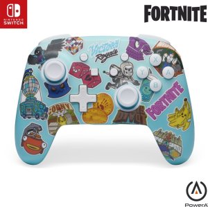 Pad PowerA SWITCH Pad bezprzewodowy Enhanced Fortnite Sticker Mania 1