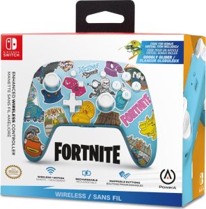 Pad PowerA SWITCH Pad bezprzewodowy Enhanced Fortnite Sticker Mania 9