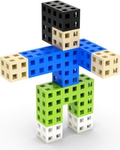 Meli Zestaw klocków konstrukcyjnych - Meli Cube 50 el. 3