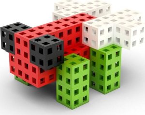 Meli Zestaw klocków konstrukcyjnych - Meli Cube 50 el. 10