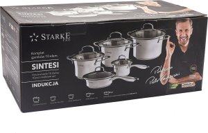 Starke pro Zestaw garnków nierdzewnych na indukcję Sintesi 10 elementów 16