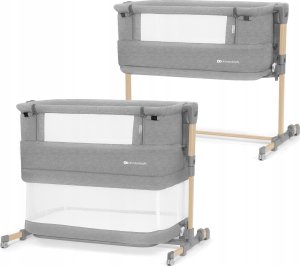 KinderKraft Kinderkraft Baby cot NESTE GROW light grey full wood KCNEGR00LGR000W 1