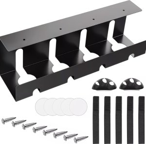 Alogy Organizer kabli pod blat półka na kable listwe przewody blat biurko biurkowy aluminiowy uchwyt Alogy 40cm Czarny 14