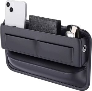 Alogy Organizer samochodowy do samochodu między fotel Alogy Car Front Seat Storage Box czarny 1