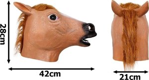 Verk Maska głowa konia koń na impreze przyjęcie przebranie lateks koński łeb Maska głowa konia koń na impreze przyjęcie przebranie lateks koński łeb 4
