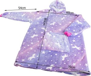 Verk Ciepła bluza koc oversize xxl 2w1 gruba futrzak Ciepła bluza koc oversize xxl 2w1 gruba futrzak 8