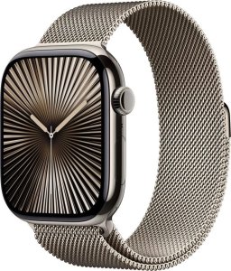 Smartwatch Apple Watch Series 10 GPS + Cellular, koperta 46 mm z tytanu w kolorze naturalnym z bransoletą mediolańską w kolorze tytanu 1