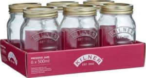 Kilner Zestaw 6 słoików 0,5 l, Preserve Jars / Kilner 1