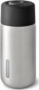 Black & Blum Kubek termiczny stalowy, czarny / BLACK+BLUM 1