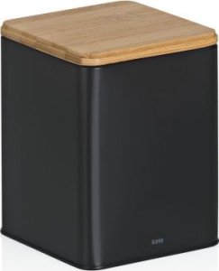 Kela Pojemnik kuchenny, metal/bambus, 1,4 l, 11,5 x 11,5 x 14,5 cm / Kela 1