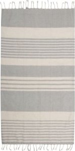 Sagaform Kocyk piknikowy lub ręcznik plażowy ella hamam, 145 x 250 cm, bawełna organiczna, beżowy / Sagaform 1