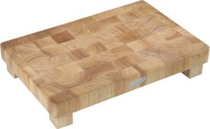 Deska do krojenia Zassenhaus Blok do krojenia typu end grain, drewno kauczukowca, 45 x 30 x 8,5 cm / Zassenhaus 1