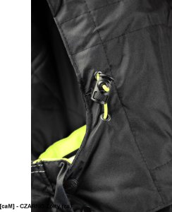 Kurtka męska Polstar ORKU - Kurtka parka RIVAL zapięcie zamek listwa kaptur ocieplany odpinany kołnierz ocieplony polarem odblaski pasy - czarno-żółty (ca) 4XL. 17