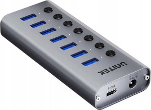 HUB USB Unitek H1314A 1x USB-C  + 7x USB-A 3.0 (H1314A01-EU) 2