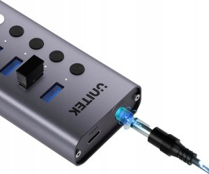 HUB USB Unitek H1314A 1x USB-C  + 7x USB-A 3.0 (H1314A01-EU) 3