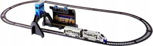 LeanToys Kolejka na Baterie 244 cm + Dworzec Wagon LEAN Toys 2