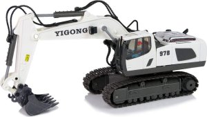 LeanToys Koparka Zdalnie Sterowana Koła Gąsiennicowe 2.4 G Pilot LEAN Toys 2
