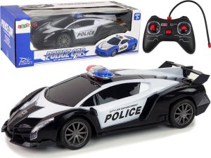 LeanToys Auto Wyścigowe Policja R/C Zdalnie Sterowane Policyjne + Akumulator 2
