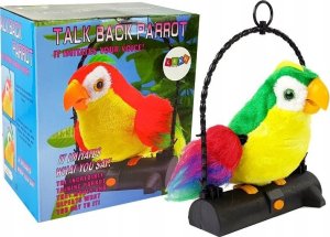 LeanToys Papuga Pleciuga Ptaszek Powtarza Słowa Zielona LEAN Toys 1