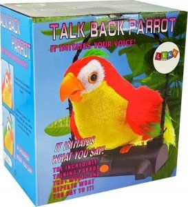 LeanToys Papuga Pleciuga Ptaszek Powtarza Słowa Zielona LEAN Toys 2