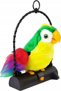 LeanToys Papuga Pleciuga Ptaszek Powtarza Słowa Zielona LEAN Toys 3