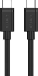 Kabel USB Unitek USB-C - USB-C 2 m Czarny (Y-C477BK01-2M) 3