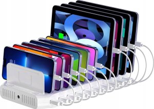 Unitek Unitek Stacja ładująca 10xUSB 2.4A 60W biała 2