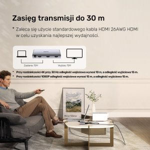 Unitek Rozgałęźnik sygnału HDMI 1 IN-2 OUT 4K 17
