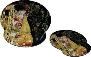 Carmani Podkładka pod mysz komputerową z poduszką na nadgarstek - G. Klimt, Pocałunek (CARMANI) 1