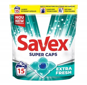 Savex Savex Kapsułki do prania białego, 15 sztuk 2
