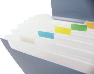 Biurfol Teczka harmonijkowa składana organizer z gumką A4 13 przegródek BIURFOL 4