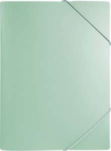 Biurfol Teczka rysunkowa z gumką A4 plastikowa PP soft touch zielona BIURFOL 1