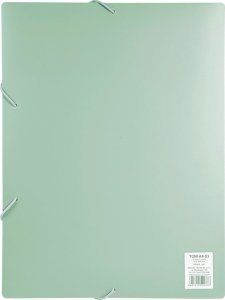 Biurfol Teczka rysunkowa z gumką A4 plastikowa PP soft touch zielona BIURFOL 2