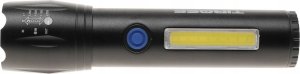 Latarka Yermos LATARKA Kieszonkowa Akumulator LED XPE COB ZOOM Ładowana USB 2254 2