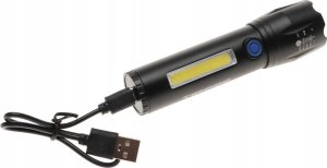 Latarka Yermos LATARKA Kieszonkowa Akumulator LED XPE COB ZOOM Ładowana USB 2254 4