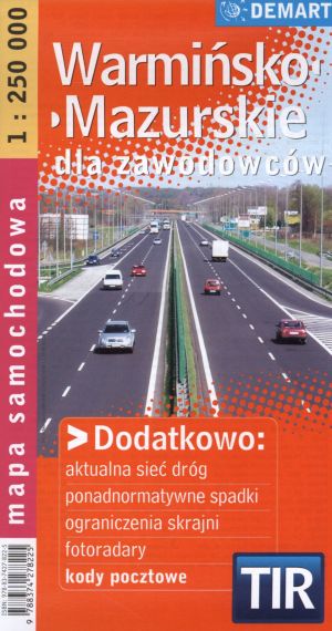 Warmińsko-mazurskie TIR mapa dla zawodowców 1