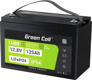 Green Cell Green Cell CUBE LiFePO4 125Ah 12.8V 1600Wh Lithium Iron Phosphate Battery for Camper, Solar, Off-Grid System, Boat 2